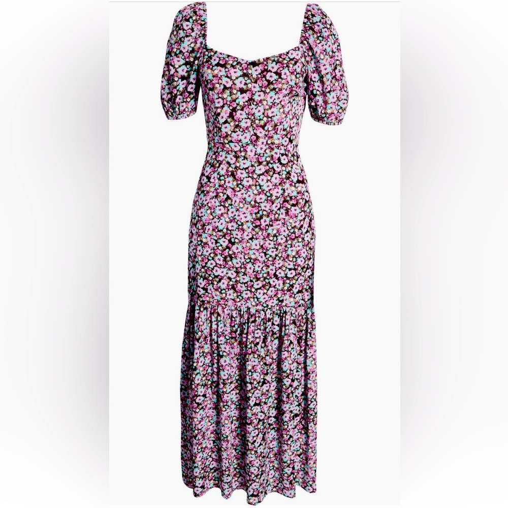 TOPSHOP Floral Dress - Like new - US 6 (Fits like 2-4ءUS)